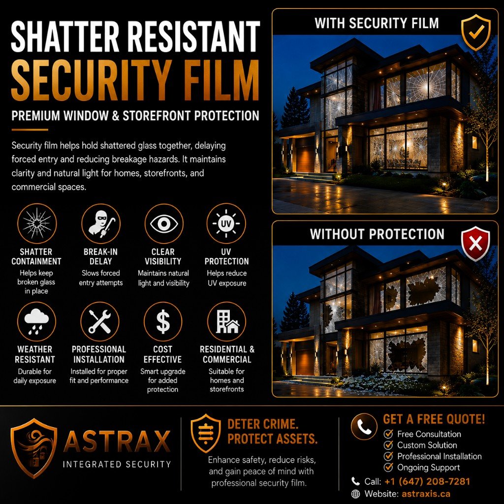 ASTRAXIS residential shatter resistant security film home protection comparison
